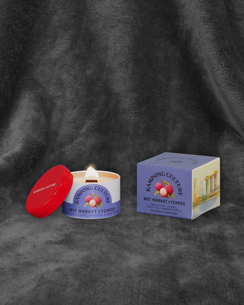 Wet Market Lychees - Candle Tin