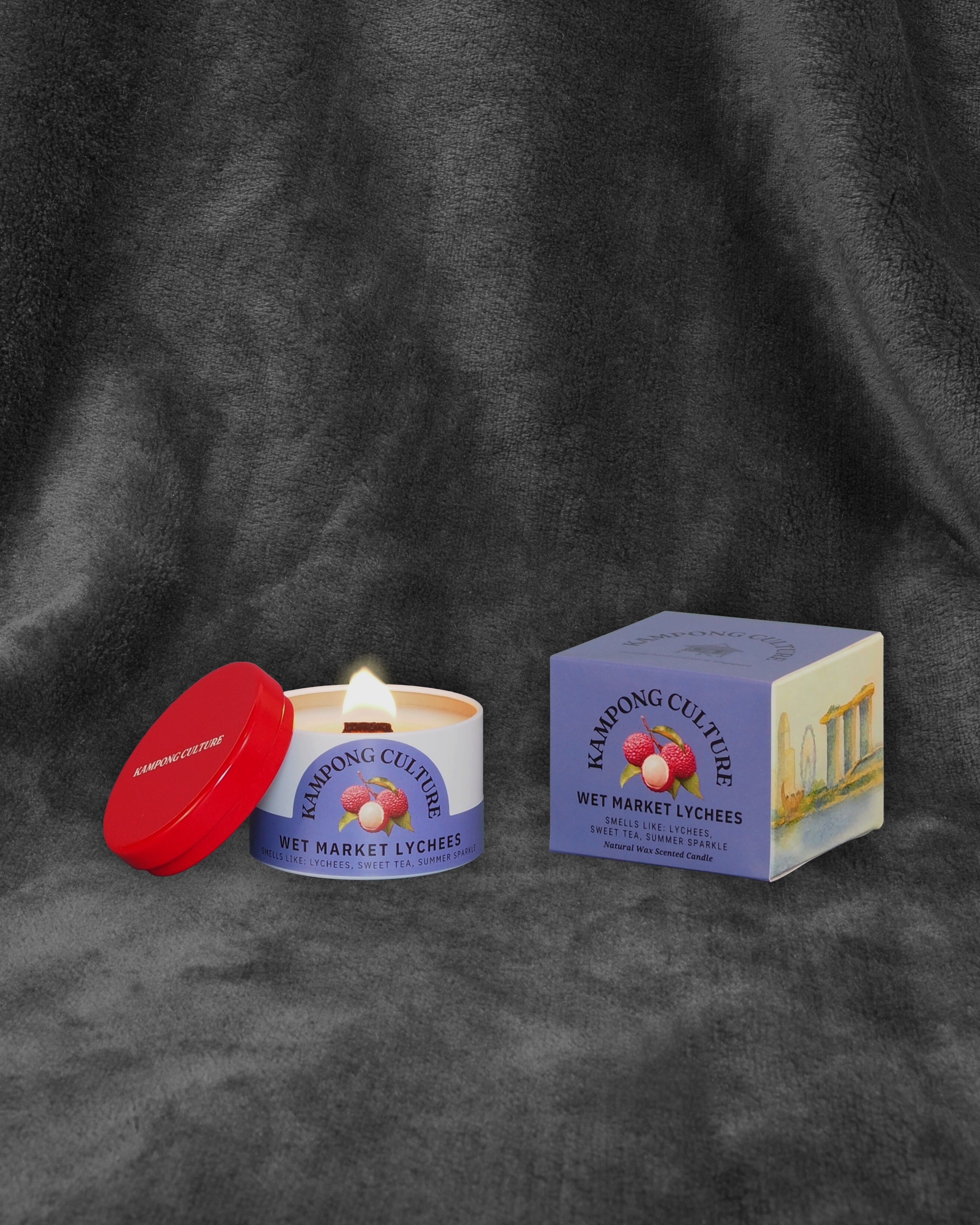 Wet Market Lychees - Candle Tin
